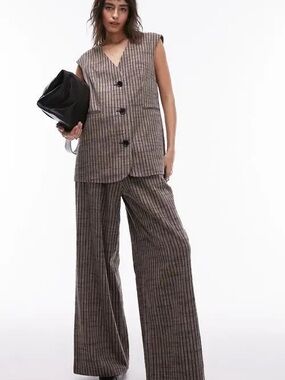 Topshop Pinstripe Set